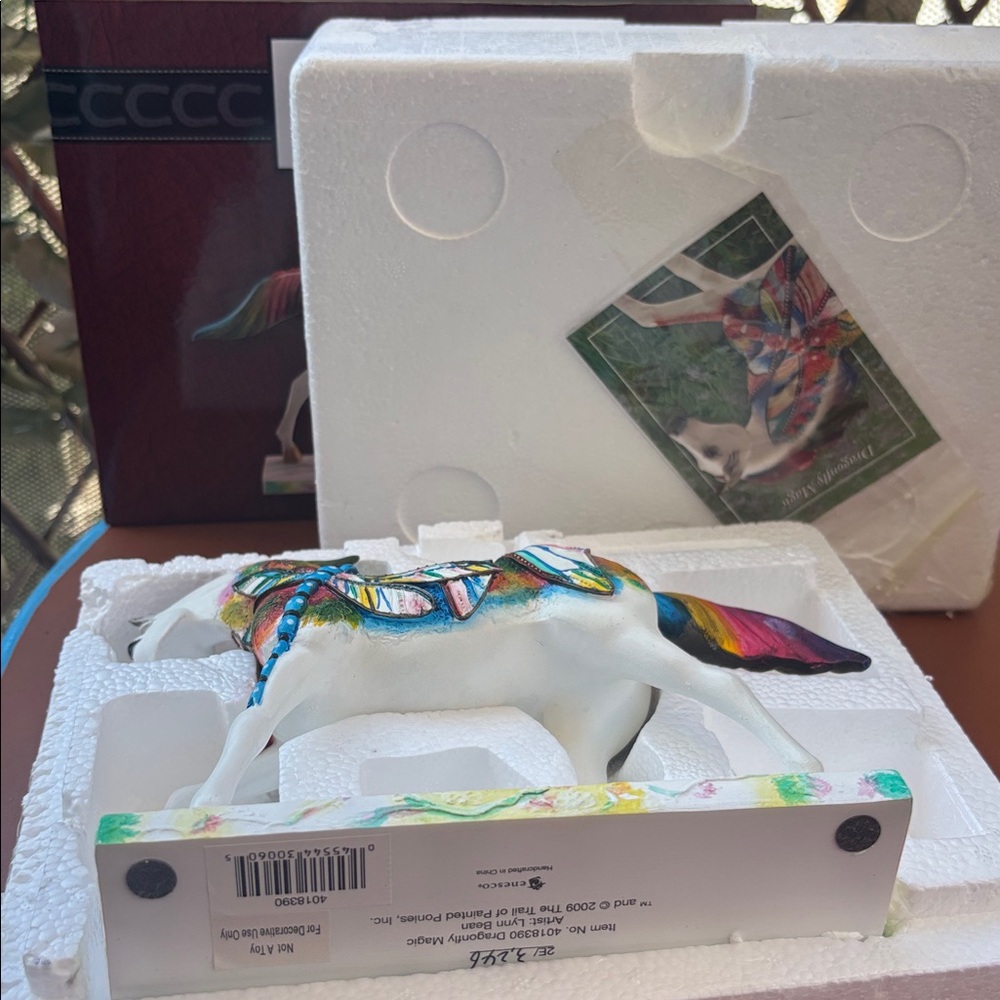 Enesco Trail of Painted Ponies Dragonfly Magic Horse Figurine in Box (retired) - Picture 6 of 6